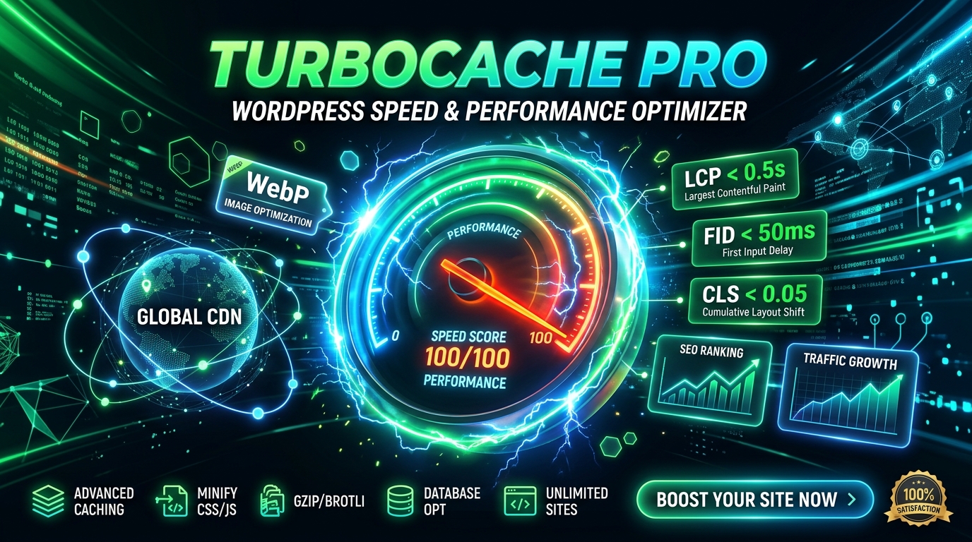 TurboCache Pro — WordPress Speed & Performance Optimizer